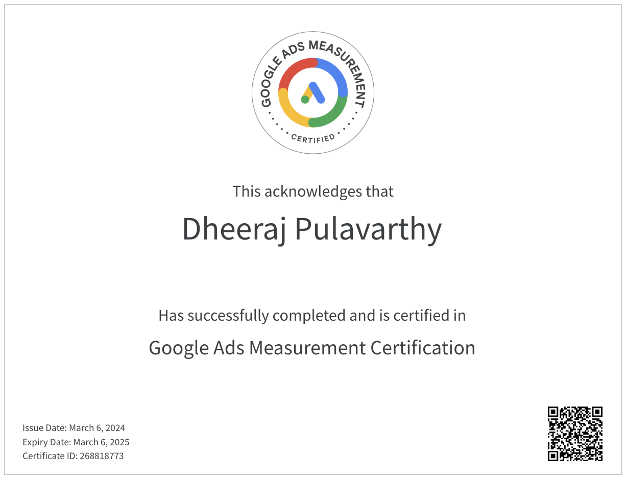 Google Ads Measurement Certification